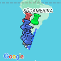 Google Map: Chile & Argentinien: Patagonia