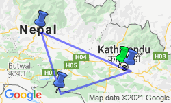 Google Map: Nepal: Lumbini