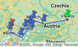 Google Map: Country Roads of Bavaria, Switzerland & Austria