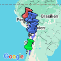 Google Map: Chile • Bolivien • Peru: Höhepunkte der Andenstaaten