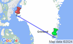 Google Map: Grönland: Mit dem Segelschiff im Scoresby-Sund