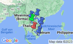 Google Map: Laos • Vietnam • Kambodscha: Magie und Mythos Indochinas