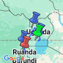 Google Map: Uganda • Ruanda: Berggorillas und Schimpansen
