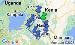 Google Map: Kenia • Tansania: Auf den Spuren der großen Tierwanderung