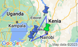 Google Map: Kenia • Tansania: Safariperlen und Sansibar