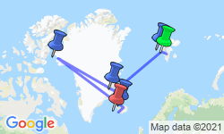Google Map: Spitzbergen • Grönland • Island: Fotoreise zum herbstlichen Farbrausch in der Arktis