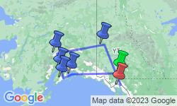 Google Map: Kanada • USA | Yukon • Alaska: Höhepunkte des Yukon und Alaskas (ab/an Whitehorse)