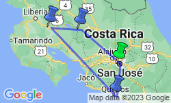 Google Map: Costa Rica: Costa Ricas Westen: Zwischen Traumstrand und purer Wildnis