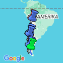 Google Map: Von den Torres del Paine zur Atacama-Wüste