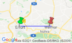 Google Map: Silvester im mittelalterlichen Erfurt