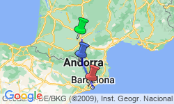 Google Map: Pyrenäen hoch drei – Frankreich, Spanien & Andorra
