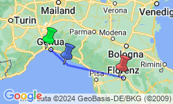 Google Map: Die fünf bunten Dörfer der Cinque Terre