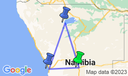 Google Map: Namibian Adventure