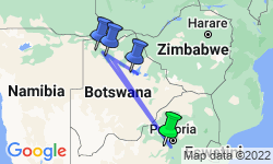 Google Map: Platinum Botswana