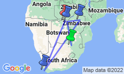Google Map: Zimbabwe Safari In Style