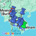 Google Map: Amazing Vietnam & Cambodia and Thailand ends Chiang Mai (4 Star Hotels)