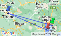 Google Map: Noord-Macedonië -  Ohrid, 8 dagen