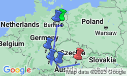 Google Map: Christmas in Central Europe, Berlin to Vienna
