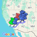 Google Map: Road Trippin’ American West