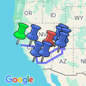 Google Map: USA Road Trip — Yosemite, Canyons & Camping