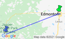 Google Map: A Winter Adventure in Jasper