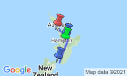 Google Map: New Zealand's South to North Island Adventure