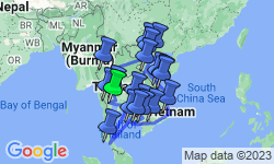 Google Map: The Most Southeast Asia: Thailand, Vietnam & Cambodia