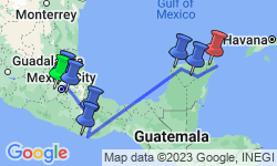 Google Map: Central Mexico & Yucatan: Mexico City, Oaxaca, Oh Yeah
