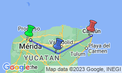Google Map: Yucatan Adventure: Merida, Tulum & Jungle Swims