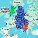 Google Map: One Month in Europe: Germany, Italy & Croatia