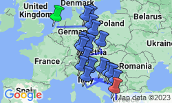 Google Map: One Month in Europe: Germany, Italy & Croatia