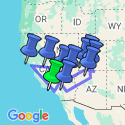 Google Map: USA Road Trip — California & the Southwest