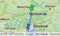 Google Map: Oostenrijk, Italië -  Alpe Adria Radweg, 6 of 11 dagen