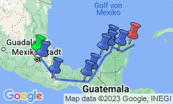 Google Map: Mexiko: Koloniale Städte und versunkene Kulturen