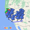 Google Map: Pacific Coast & Red Rocks