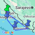 Google Map: Croatia Sail Adventure
