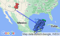 Google Map: Groepsrondreis Mexico