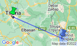 Google Map: Groepsrondreis Albanië