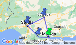 Google Map: Wandelvakantie Spanje - AndalusiÃ«