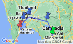 Google Map: 15-daagse rondreis Thailand & Cambodja