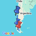 Google Map: Santiago to Patagonia
