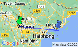 Google Map: Hanoi & Halong Bay