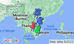 Google Map: Treasures of Indochina