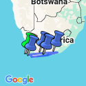 Google Map: Garden Route and Addo