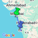 Google Map: Mumbai en Goa