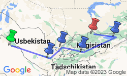 Google Map: Usbekistan & Kirgisistan: Samarkand