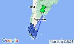 Google Map: 17-daagse rondreis ArgentiniÃ« & PatagoniÃ«