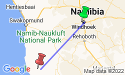Google Map: Namibia's Sossusvlei, Damaraland & Kunene Fly-In