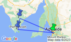 Google Map: South Australian Eyre Peninsula Escape