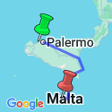 Google Map: Sicily, Malta & Aeolian Islands